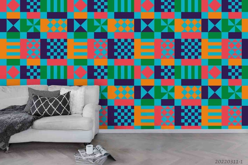 3D Geometric Graphic Pattern Wall Murals Wallpaper Murals Wall Sticker