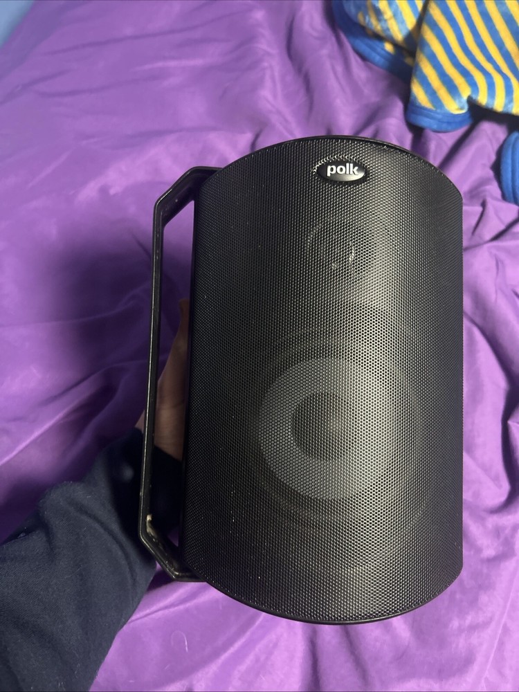 Polk Atrium 5 All-Weather Outdoor Speaker with Powerful Bass - Single (Black)