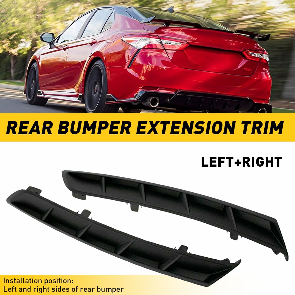 Pair of Rear Bumper Extension Trim Molding for 2018-2021 Toyota Camry L&RH