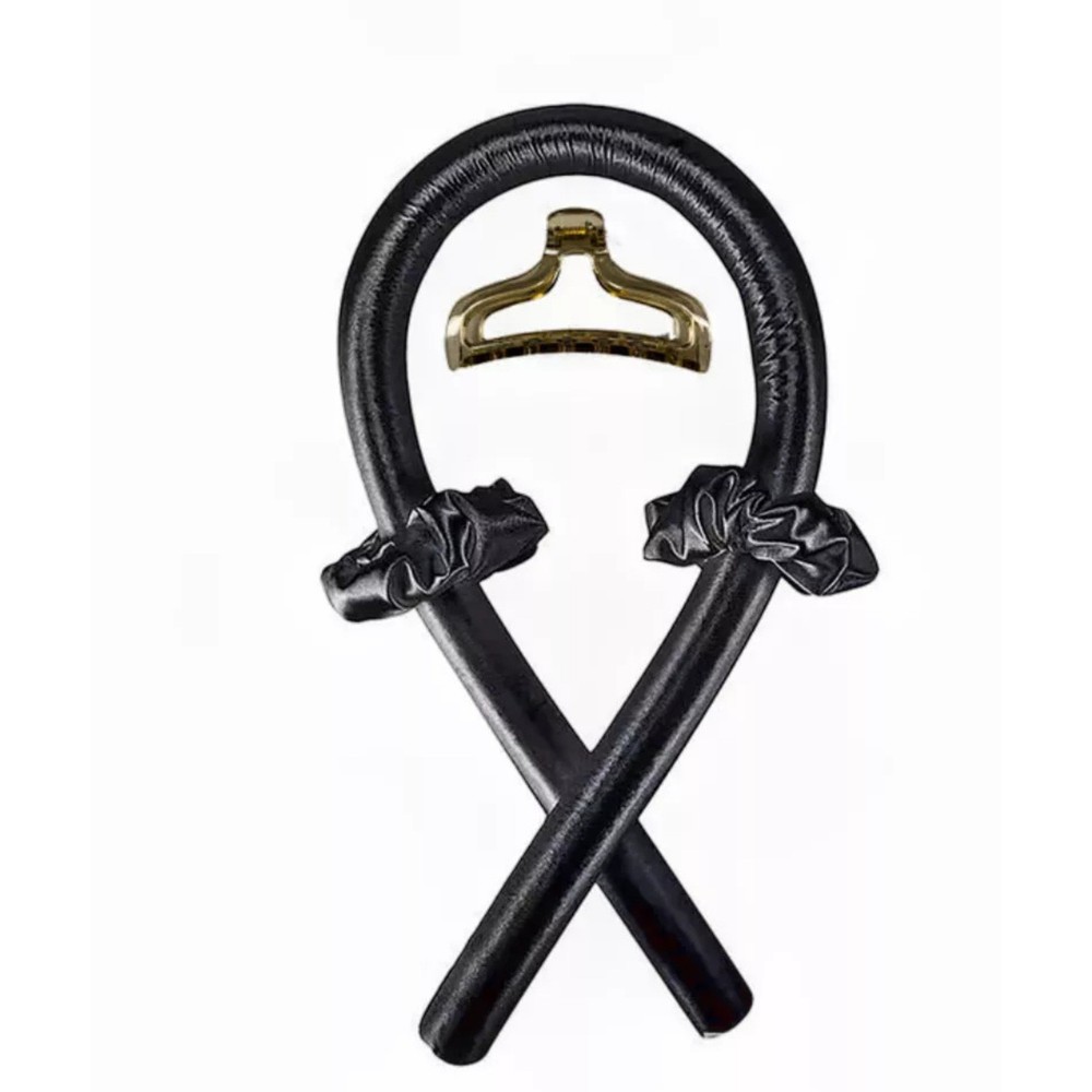 HEATLESS CURLING ROD HEADBAND NO HEAT CURLS SILK RIBBON HAIR ROLLERS SOFT WAVE✅⭐