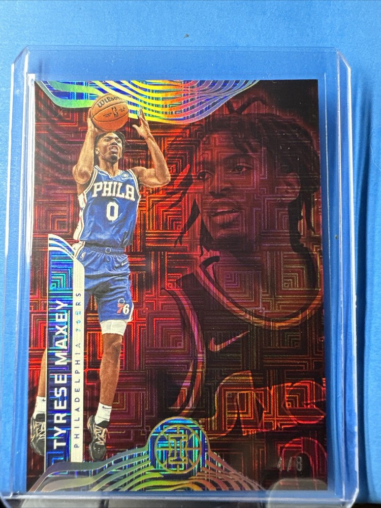 2021-22 Panini Illusions TYRESE MAXEY Red /8!! 🔥‼️