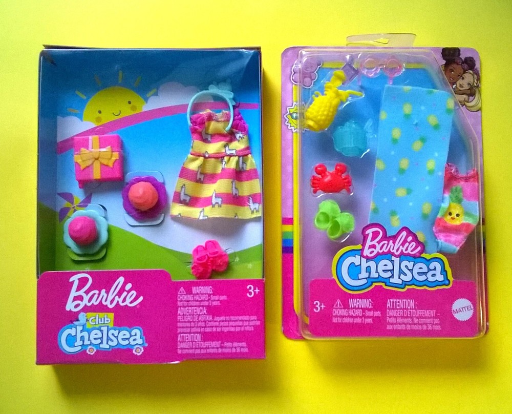 Barbie Chelsea doll Fashion lot of 2 packs *NEW