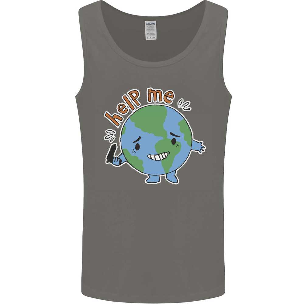Help Me Climate Change Environment Mens Vest Tank Top