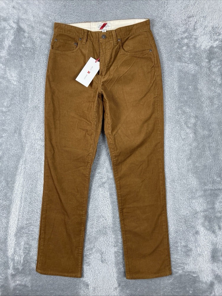 Best Made Corduroy Pants Men's 31x32* TAG Brown 5-Pocket Straight 100% Cotton