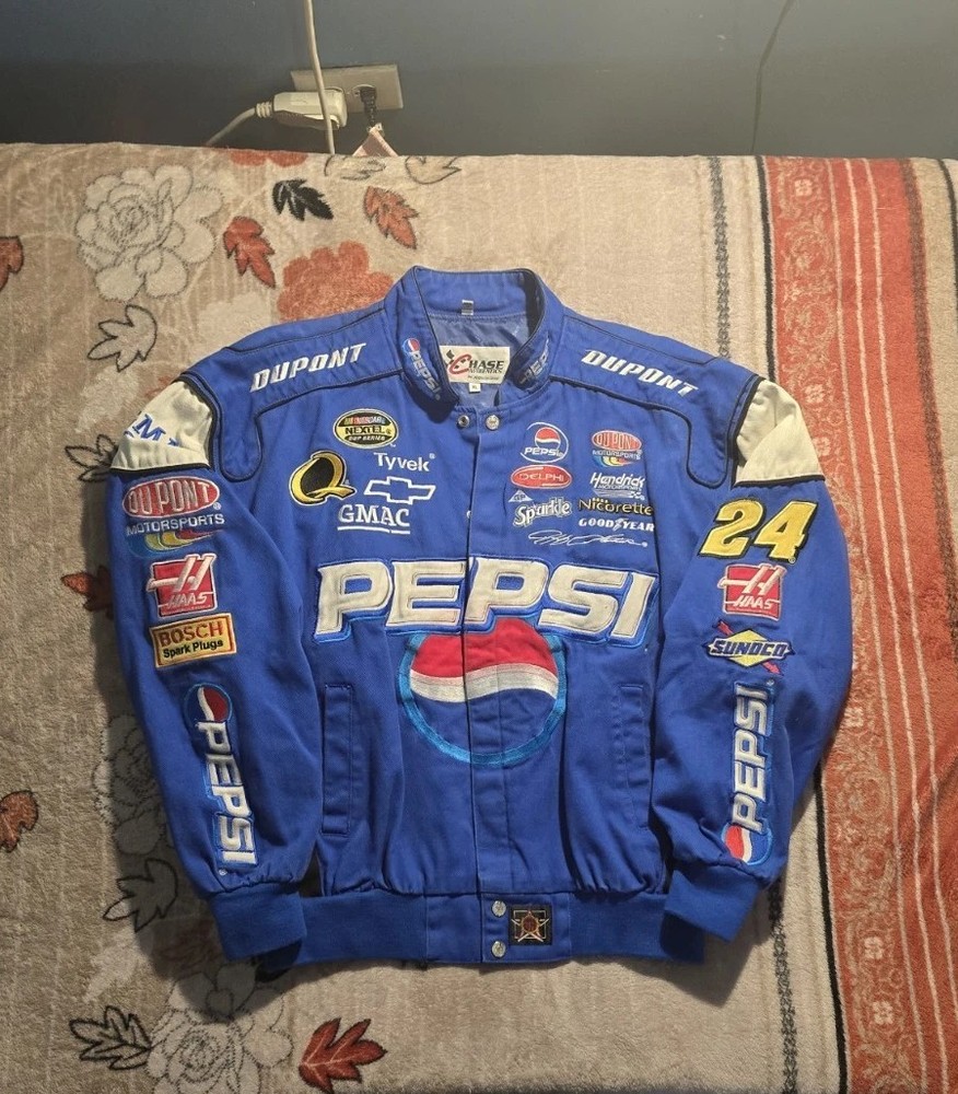 Vintage Jeff Gordon Pepsi NASCAR Jacket XL Rare Collectible