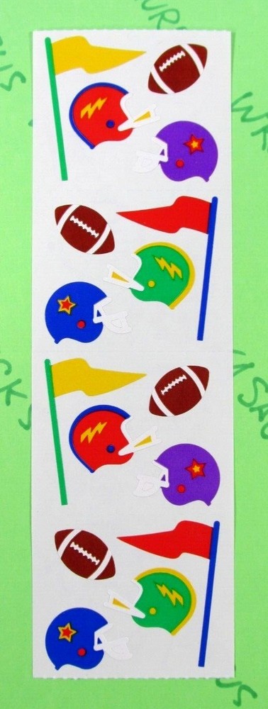 Football Stickers Vintage Mrs. Grossman's