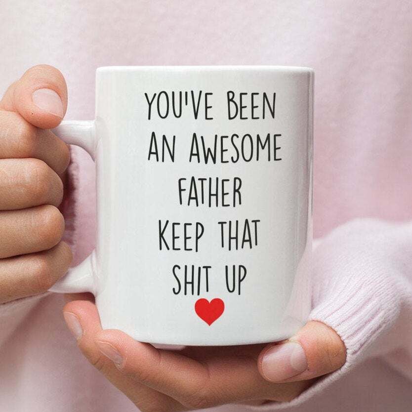 Funny Dad Coffee Mug Gift for Fathers Day Birthday Present  