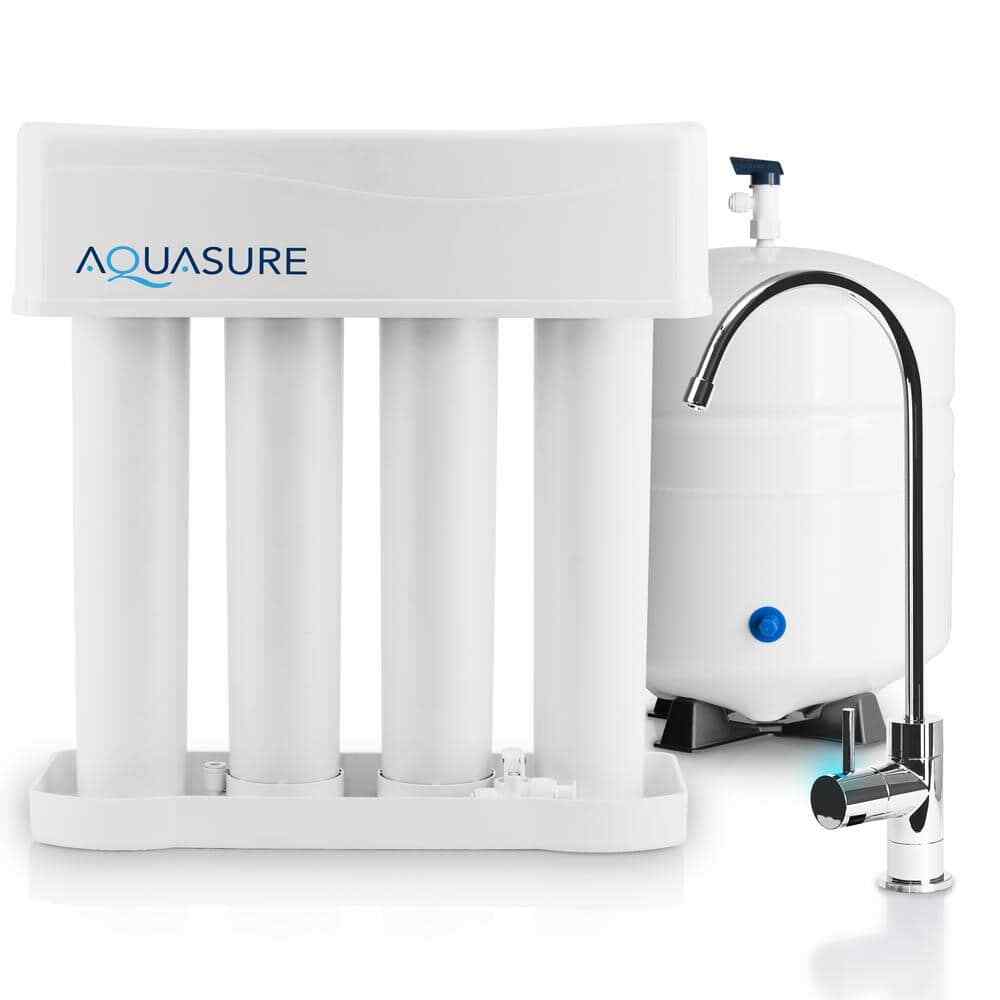 Premier PRO 100 GPD Reverse Osmosis Water Filtration System LED Indicating Chrom