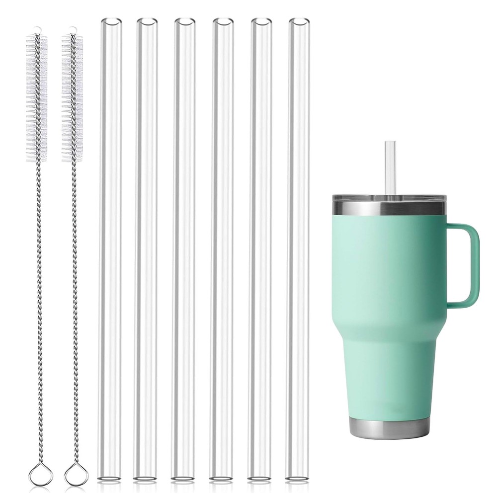 Clear Drinking Straws for YETI 25oz 26oz 35oz Straw Mugs