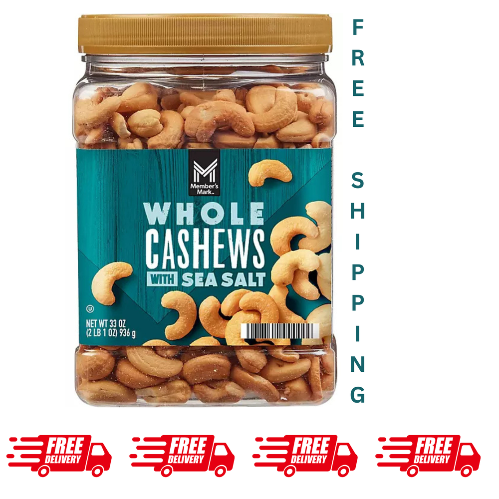 Member's Mark Roasted Whole Cashews with Sea Salt ( 33 oz.)