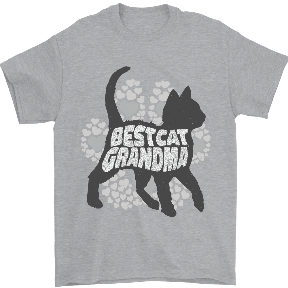 Best Cat Grandma Mens T-Shirt 100% Cotton