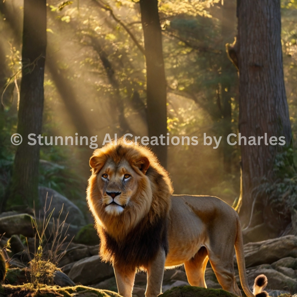 Digital Image Picture Photo Pic Wallpaper Background High-Res- Wall Art - Lion