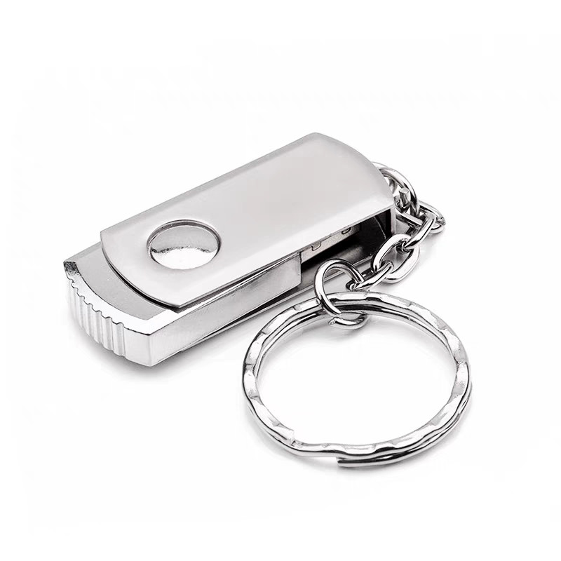 1PCS silver (256MB) USB rotating flash drive