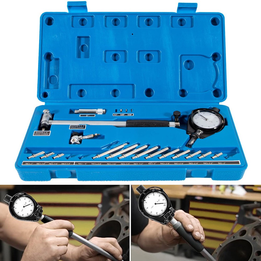 Cylinder Dial Indicator Bore Gauge Gage Set 1.4