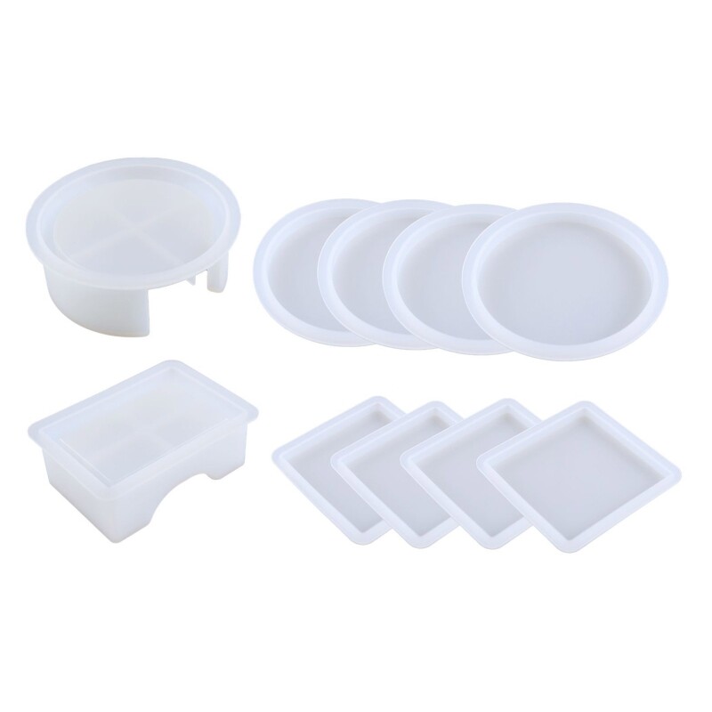 Resin Silicone Mold for Storage Square Round DIY Craft
