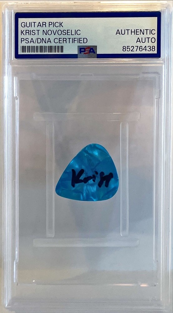 Krist Novoselic Nirvana Bass Player Signed Auto Fender Guitar Pick PSA DNA #2