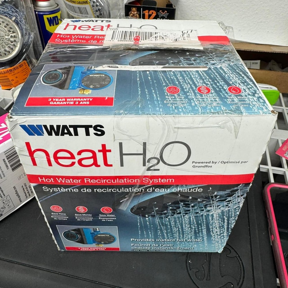 Watts Hot Water Recirculation System, heat H2O, 24 Hr Programmable Timer