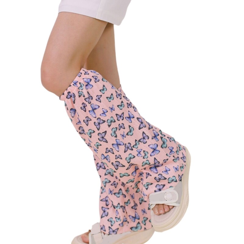 Women Summer Leg Warmers Fashion for Butterfly Printed Leg Socks Party Accessori
