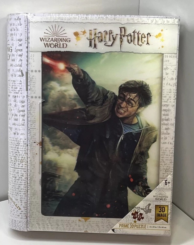 Harry Potter 300-Piece 3D Puzzle in Book Tin Box 12x18 New  