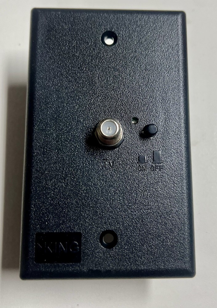 Controls PB1001 Antenna Power Injector Switch - Black KING RV ANTENNA