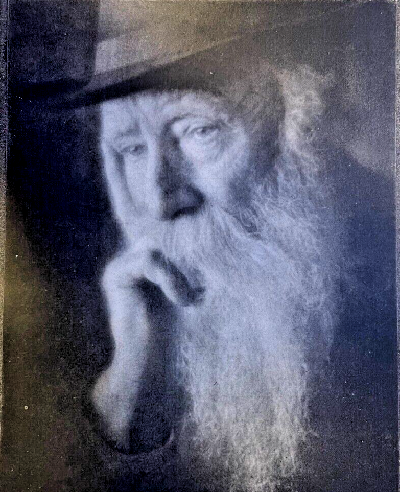 1913 Vintage Magazine Illustration Naturalist John Burroughs