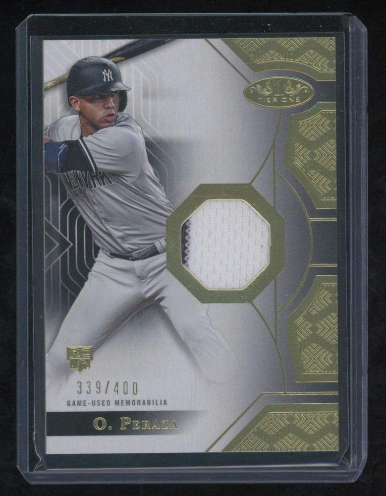 2023 Topps Tier One #T1R-OP Oswald Peraza Tier One Relics 339/400