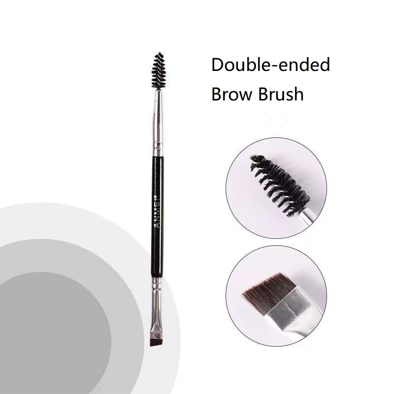 4pcs Angled Flat Spoolie Eyebrow & Eyeliner Makeup Brush Kit