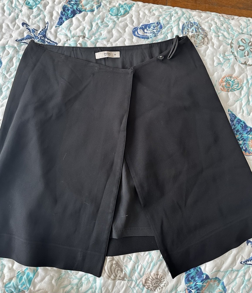 Prada Minimalist Wrap Skirt – Size 38 (IT)