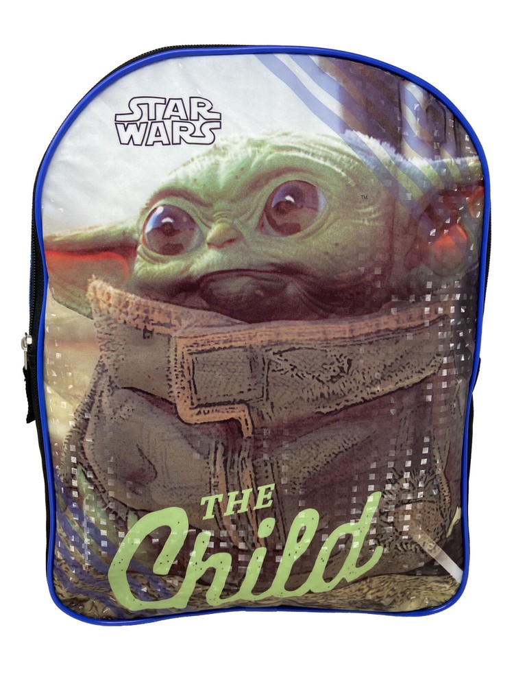 Large Backpack - Star Wars - Yoda Baby Flat 15
