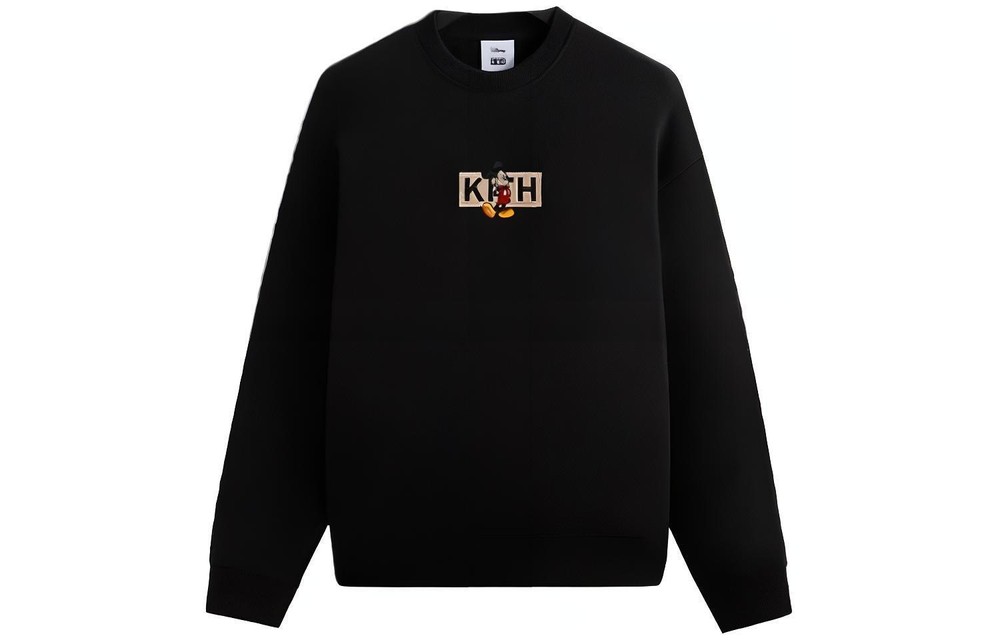 Kith Mickey & Friends Cyber Monday Black Classic Logo Crewneck-image