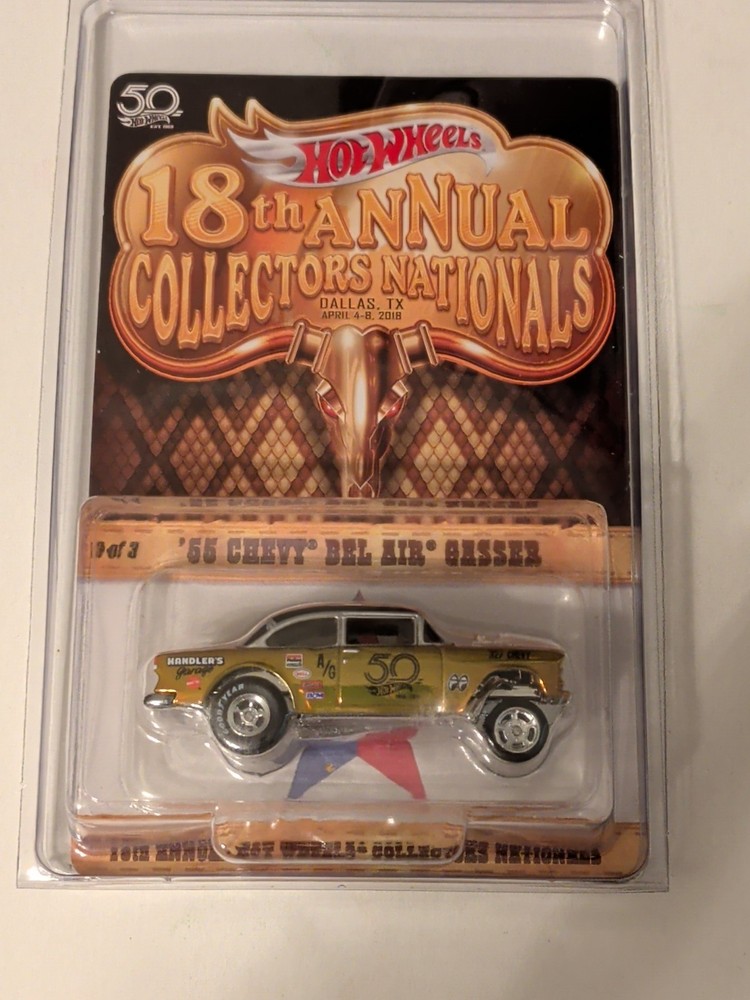 Hot Wheels 18th Annual Collectors Nationals 1955 Chevy Bel Air Gasser # 32/3500