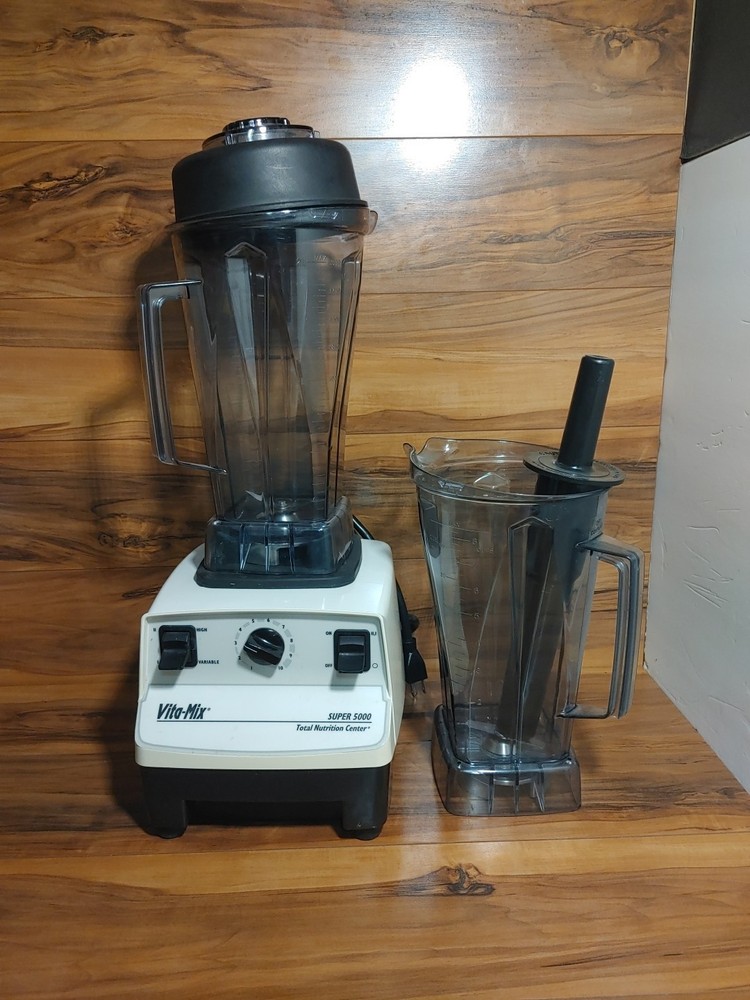 Vitamix Super 5000 Black Blender with 64oz Canisters and Tamper