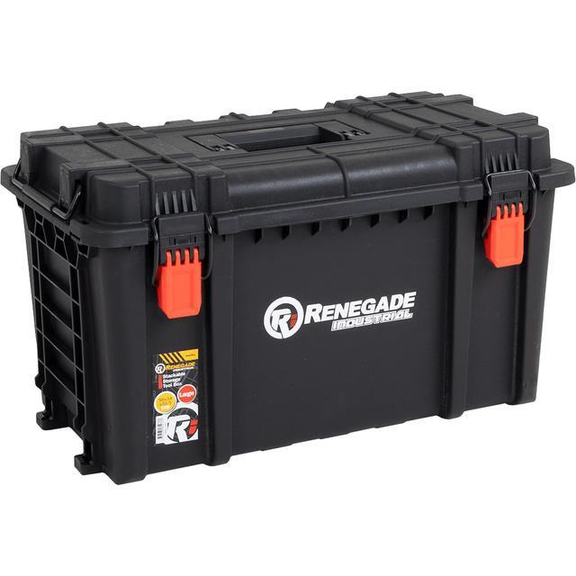 Renegade Industrial Large Stackable Storage Tool Box RISSTBLS