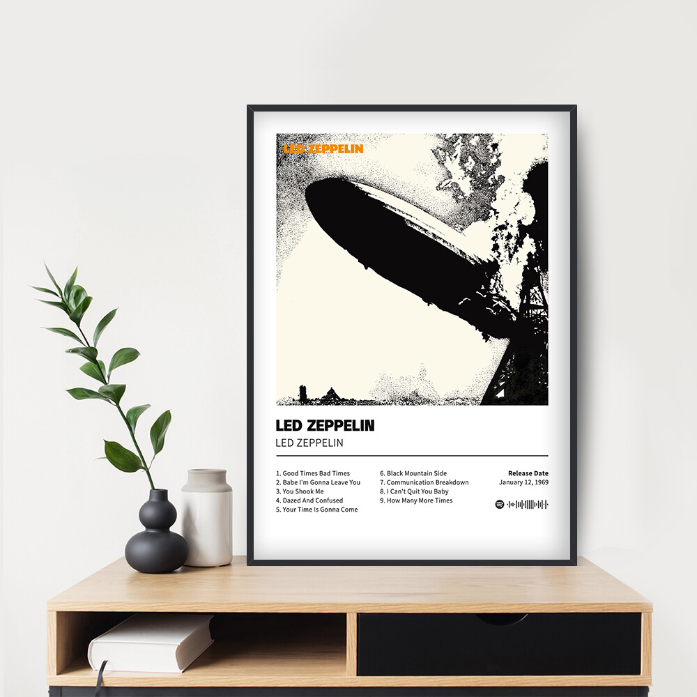 Led Zeppelin Album Poster 20x30 24x36” Custom Music Canvas Poster