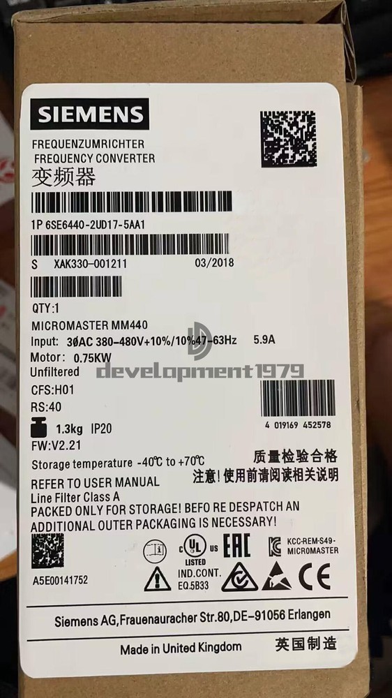 Siemens 6SE6440-2UD17-5AA1 Fast Shipping 6SE64402UD175AA1