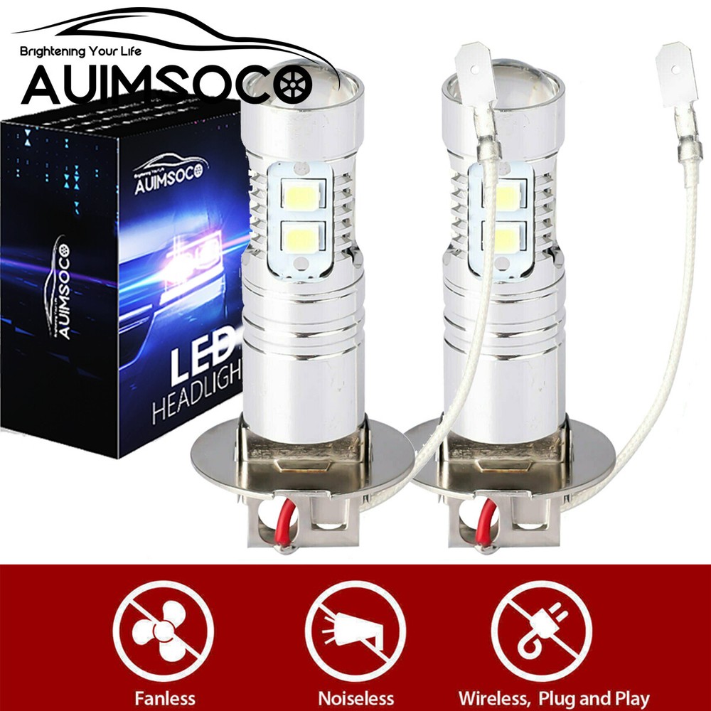For Chevy Tahoe 1995-2000 Combo Fog Bulbs 6000K LED H3 Foglights Conversion Kit