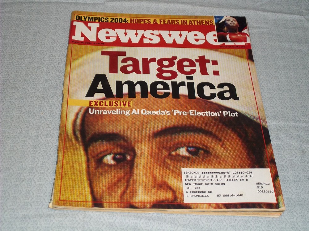 2004 AUGUST 16 NEWSWEEK MAGAZINE - OSAMA BIN LADEN FRONT COVER - H 4118