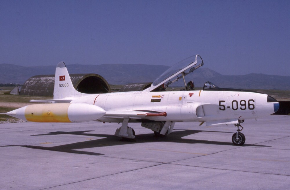 Original aircraft slide - T-33A Shooting Star - 53096 / 5-096 Turkish AF, 1987