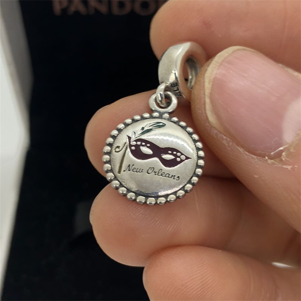Pandora New Orleans Charm Mardi Gras Mask Charm