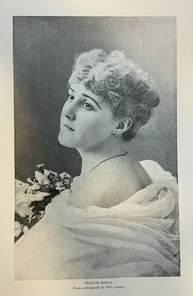 1897 Vintage Magazine Illustration Actress Francis Earle