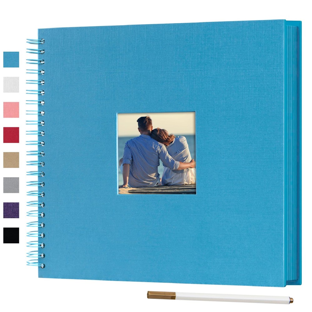 12 x 12 Inch Large DIY Scrapbook Photo Album with Window Design Cover 80 Page...