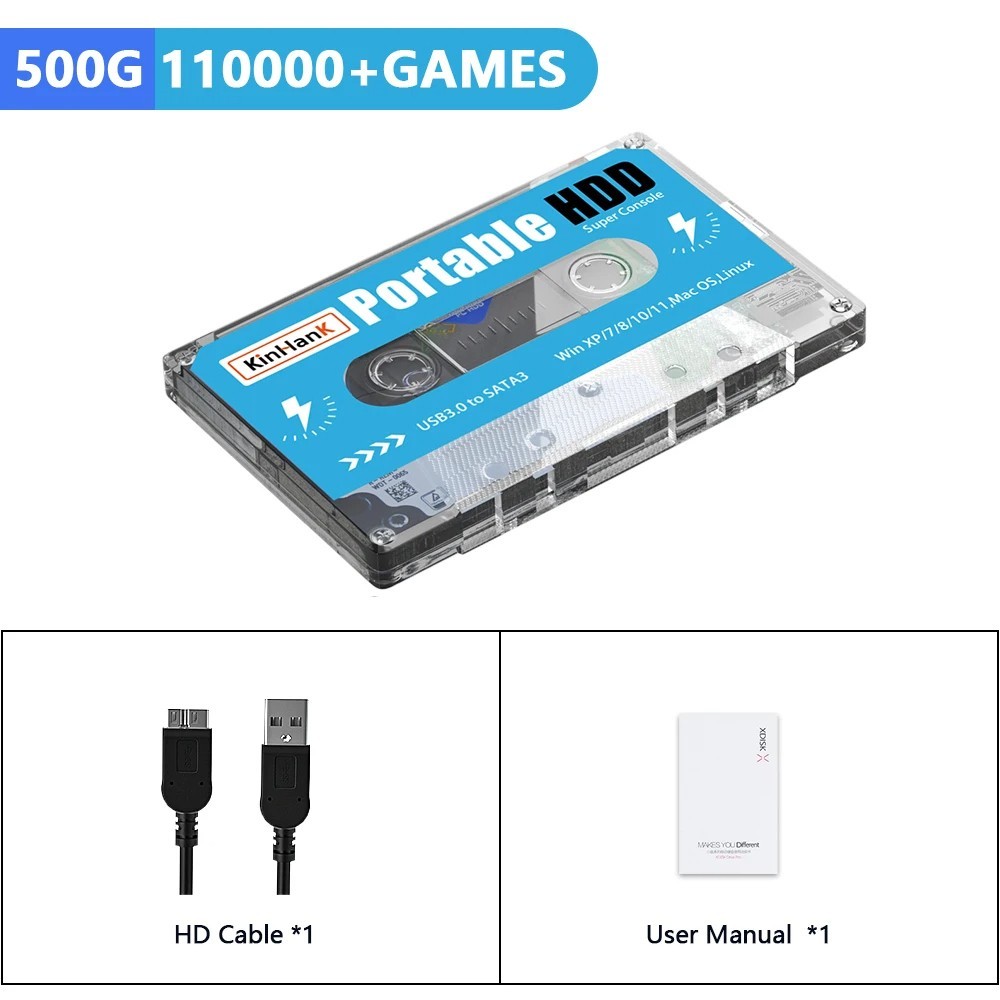KINHANK Super Console X HDD 12TB with 100K+ Games PS3 PS2 Wii DC MAME PC Retro Gaming System