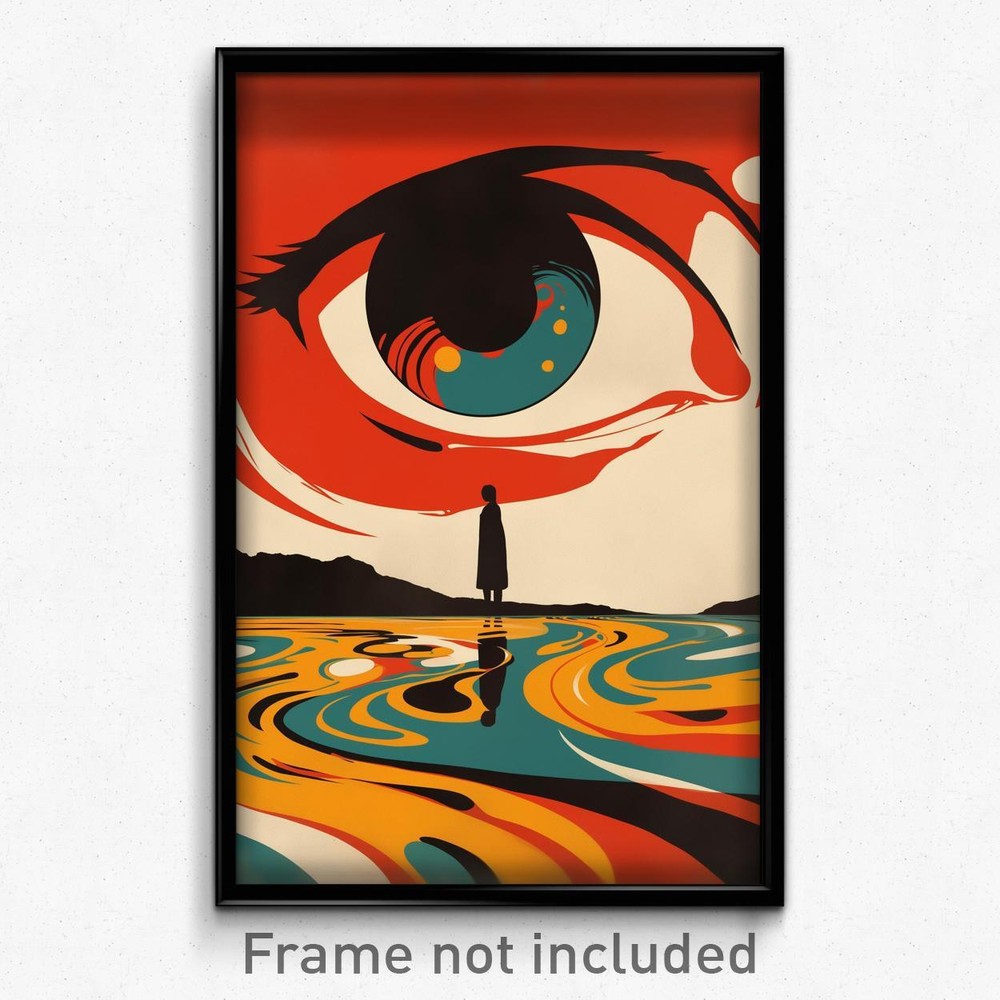 Retro Spanish Psychedelic Film Poster - Normal Loch Art Print