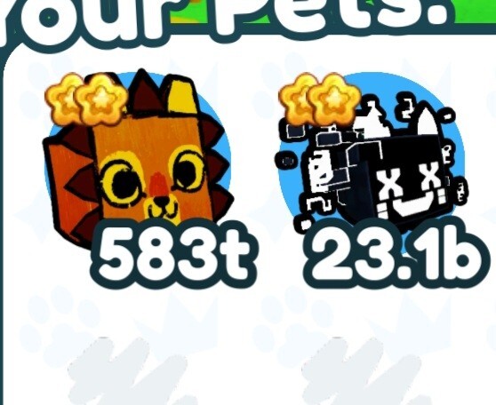 Rainbow Lion 583t & Hacked Cat 23.1b ROBLOX Pet Simulator X 🌈🦁🐈 |