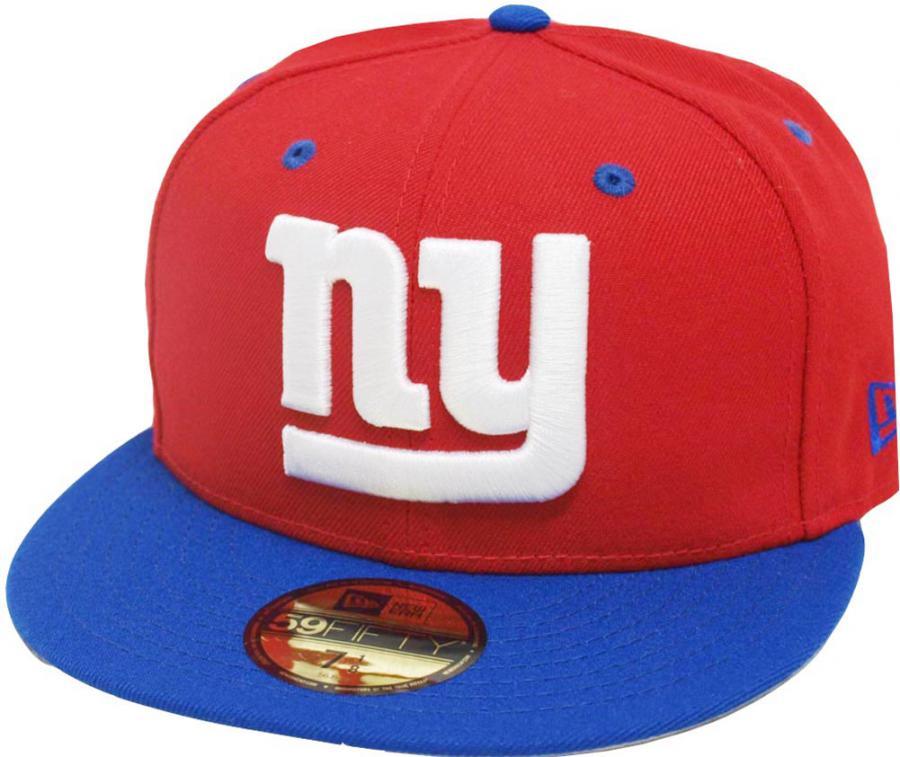 New Era New York Giants Red 2 Tone Cap Team Back 59Fifty Fitted Limited Edition