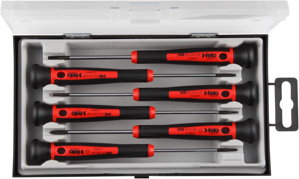 6-Piece 240-Series Torx & Hex Precision Screwdriver Set