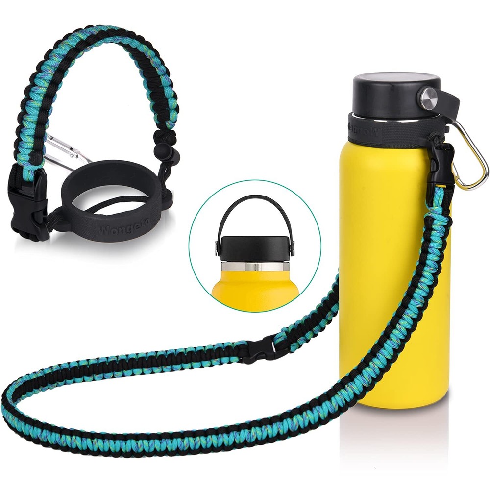 2.0 Paracord Handle with Shoulder Strap Compatible with Hydro Flask 2.0 Wide ...