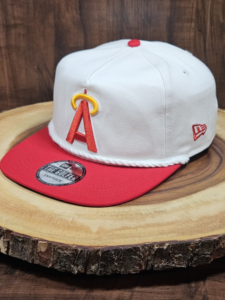 Los Angeles Angels MLB Adjustable SnapBack Cap by New Era 59Fifty Golfer Rope Hat