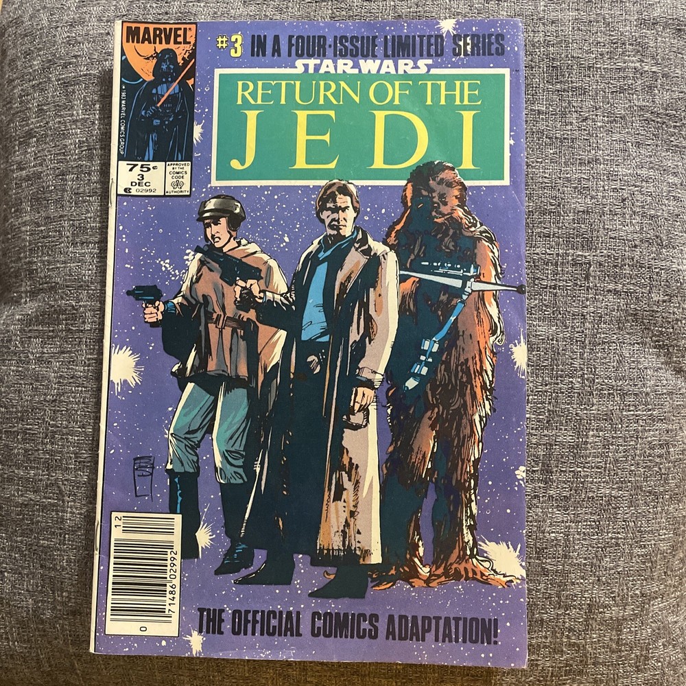 Vintage Star Wars Return Of The Jedi #3 Of 4 Marvel Comics, Dec 1983 Comic Book