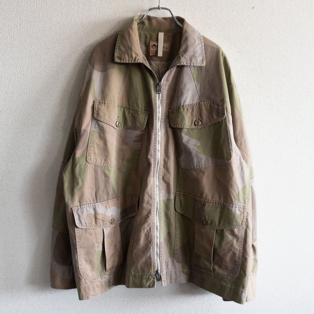 Nigel Cabourn Lybro Race Camo Jacket 50 Hemp Combat WWII Style Military _#nc183